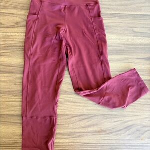 Senita Athletics Maroon Leggings